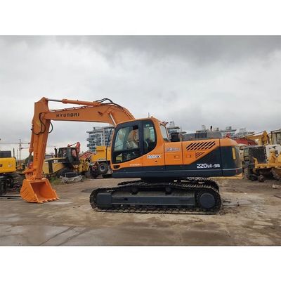 Válvula Hidráulica Original Usada Excavadora Hyundai 220LC-9S com Capacidade de Balde de 4m3