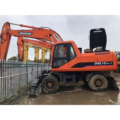 Excavadoras usadas Doosan DH210W-7 de 2020 Excavadoras de roda da Coreia Motor original Doosan