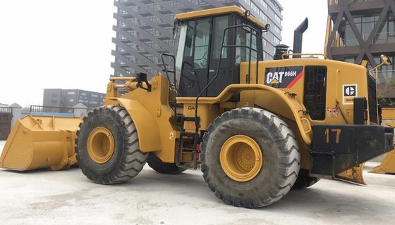 Carregador de rodas usado CAT 966H em bom estado, com motor original e horas negociáveis