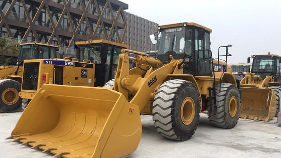 Carregador de rodas usado CAT 966H em bom estado, com motor original e horas negociáveis