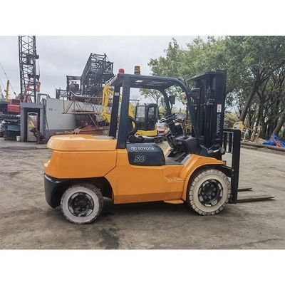 5000kg Toyota 7f50 caminhão elevador com 3 mastros e 6000mm de altura de elevação em Xangai