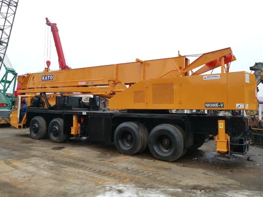 Japão Usado Kato 50 Tonnes Crane NK500 2021 Ano 50000 KG Peso 25 Tonnes Cranes de caminhão móvel