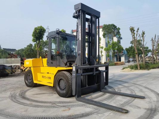 Top- segunda mão Komatsu FD160 com fonte de energia do motor diesel e comprimento de garfo de 1150 mm