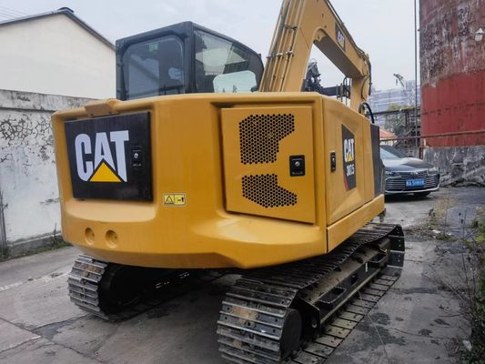 Excavadora usada CAT 307.5 com válvula hidráulica original e trilhos de borracha do Japão