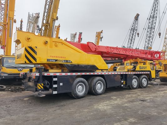 Sany QY50 original de 50 toneladas, guindaste de caminhão de segunda mão de 57 m, máquinas móveis de construção