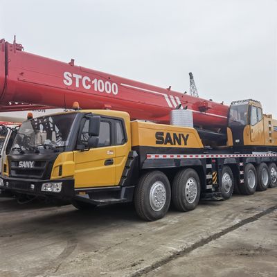 Cran de caminhão SANY STC1000 usado com válvula hidráulica original em grande escala original