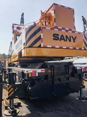 SANY STC800 80 toneladas guindaste móvel para automóveis máquina de construção usada guindaste móvel para todos os terrenos