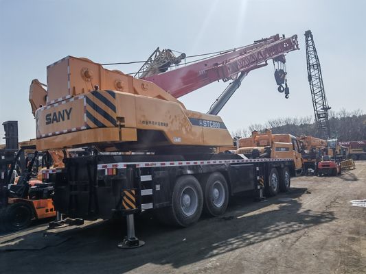SANY STC800 80 toneladas guindaste móvel para automóveis máquina de construção usada guindaste móvel para todos os terrenos