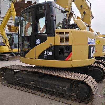 13TON de segunda mão Caterpillar 313D Excavator Usado Cat 312D 313D Crawler Excavator em Xangai
