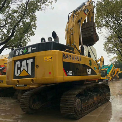 Excavadora usada CAT 345D com cilindro hidráulico original e 2001-4000 horas de trabalho