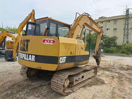 Excavadora usada CAT E70B 7TON Peso operacional em Xangai Adequado para qualquer terreno