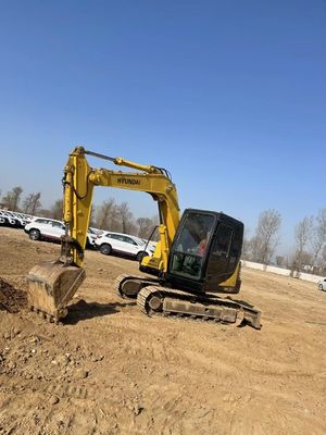 Excavadora Hyundai 80 Crawler em bom estado usado com cilindro hidráulico original