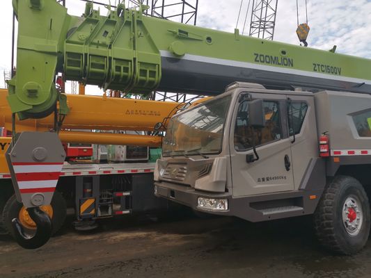 ZTC1500V QY150V 150 Tons Zoomlion Usado Cranes Móveis Caminhão com 2001-4000 Horas de Trabalho