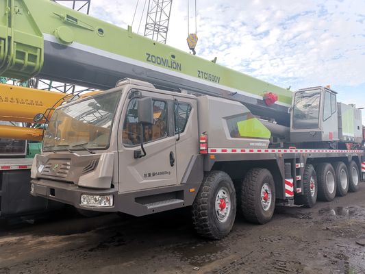 ZTC1500V QY150V 150 Tons Zoomlion Usado Cranes Móveis Caminhão com 2001-4000 Horas de Trabalho