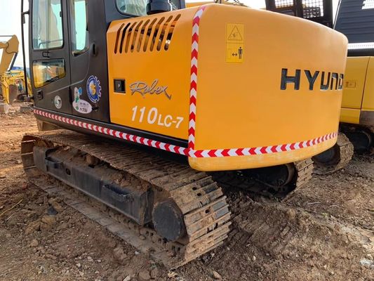 Excavadora Hyundai 110 110-7 usada com válvula hidráulica original 11TON peso operacional