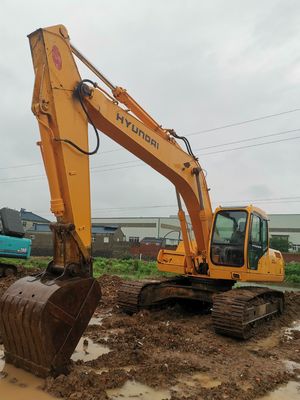 22000 KG Hyundai 220 220-5 de segunda mão Excavadora hidráulica 22 toneladas Peso operacional
