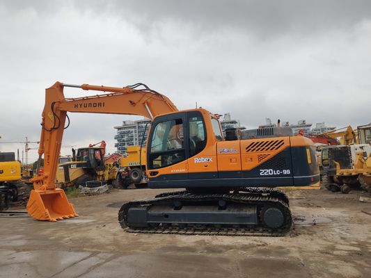 Excavadora Hyundai 220-9s usada com 0-2000 horas de trabalho em Onghua, na Coreia do Sul