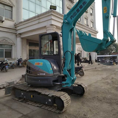 Altura máxima de elevação 44m 2021 Usado Japão 5,5 toneladas KOBELCO SK55 SK55SR-3 Mini Excavator