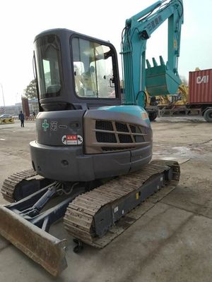 Altura máxima de elevação 44m 2021 Usado Japão 5,5 toneladas KOBELCO SK55 SK55SR-3 Mini Excavator