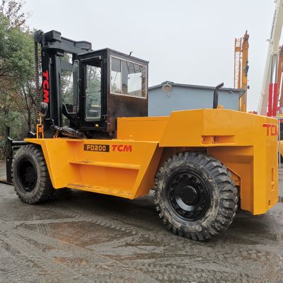 TCM 20 toneladas em empilhadeira a diesel FD200 FD250 para contêineres pesados em boas condições
