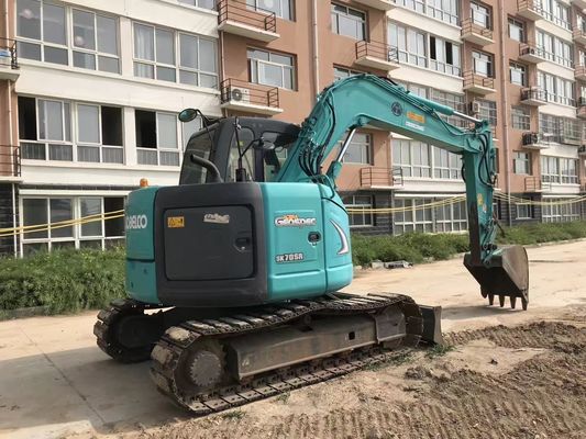 Condição original Kobelco SK70SR 7 toneladas Excavadora de rastreamento usado Bom estado de funcionamento