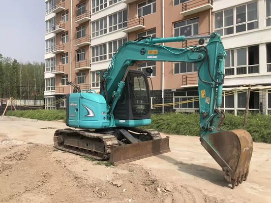Excavadora de segunda mão Kobelco SK70SR com capacidade de carga nominal de 3 toneladas