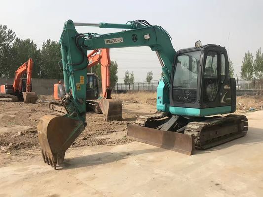Excavadora de segunda mão Kobelco SK70SR com capacidade de carga nominal de 3 toneladas