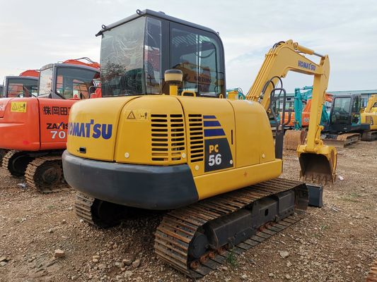 5000 KG 65KM 2022 Komatsu Pc56-7 Excavadora Mini Excavadora Usada de 5 toneladas em Xangai