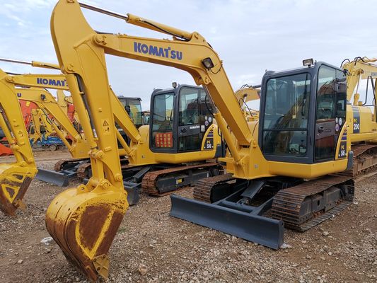 Horas baixas Komatsu Pc56-7 Excavadora usada em Xangai com e válvula hidráulica original