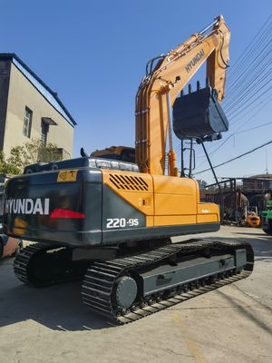 20 toneladas de peso de operação Usado Hyundai 220LC-9S Excavator original para transporte rápido