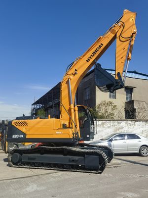 20 toneladas de peso de operação Usado Hyundai 220LC-9S Excavator original para transporte rápido