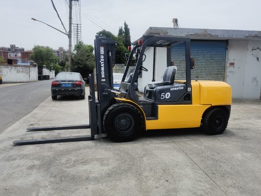1200 mm Largura do garfo Fonte de alimentação manual usado Komatsu FD50 5 toneladas em boas condições
