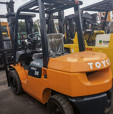 Forquilhinha original japonesa Toyota FD35 de 3 toneladas com motor a gasolina com comprimento de forquilha de rotina