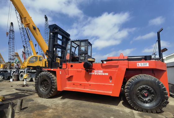 Caminhão de empilhadeira Mitsubishi FD350 usado de 35 t para lojas de materiais de construção 15-25 toneladas de diesel