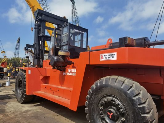 Caminhão de empilhadeira Mitsubishi FD350 usado de 35 t para lojas de materiais de construção 15-25 toneladas de diesel