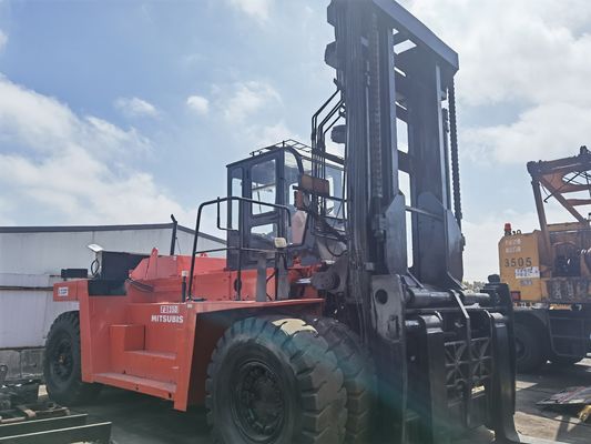 Caminhão de empilhadeira Mitsubishi FD350 usado de 35 t para lojas de materiais de construção 15-25 toneladas de diesel