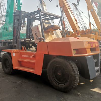 FD100 TCM em boas condições, com motor diesel e largura de garfo normal