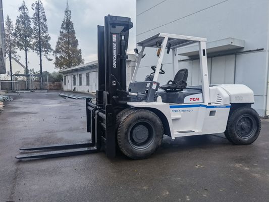 Consumo 10 toneladas TCM FD100Z 2a fase 4 metros em veículos elevadores usados para oficinas de reparação de máquinas
