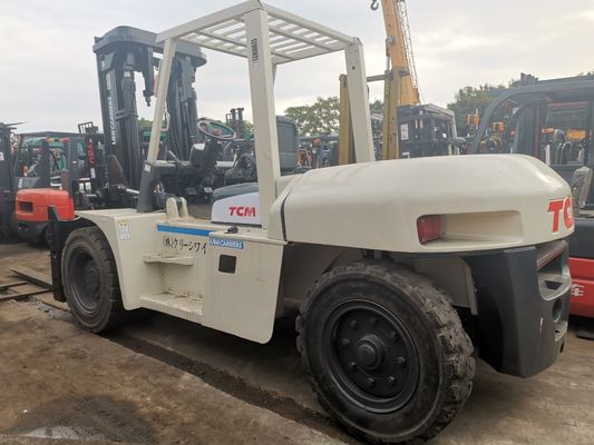 10 toneladas de empilhadeira TCM FD100 com motor diesel em Xangai Japão Lojas de artigos usados e vestuário