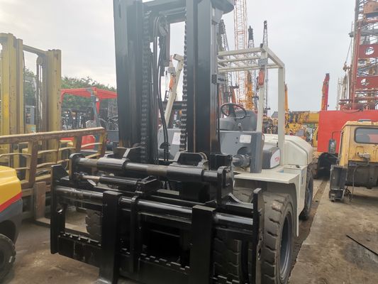 Camião elevador diesel de 10 toneladas com motor ISUZU Tecnologia TCM e largura de garfo de rotina