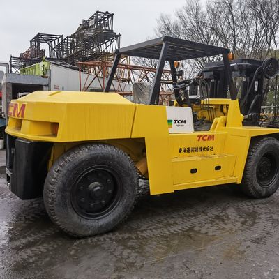 Largura do garfo de rotina TCM FD100T 10 toneladas Elevador elétrico hidráulico motor diesel usado para Sal