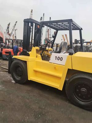 Zona Industrial de Xangai Venda Japão TCM de segunda mão 10 toneladas FD100 empilhadeira de mastro alto