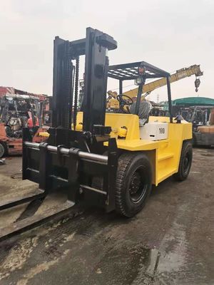 Zona Industrial de Xangai Venda Japão TCM de segunda mão 10 toneladas FD100 empilhadeira de mastro alto