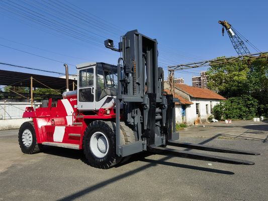Duração do garfo rotineiro usado Kalmar 25 Ton Container Reach Stacker com posicionador de garfo
