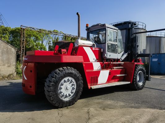 Duração do garfo rotineiro usado Kalmar 25 Ton Container Reach Stacker com posicionador de garfo