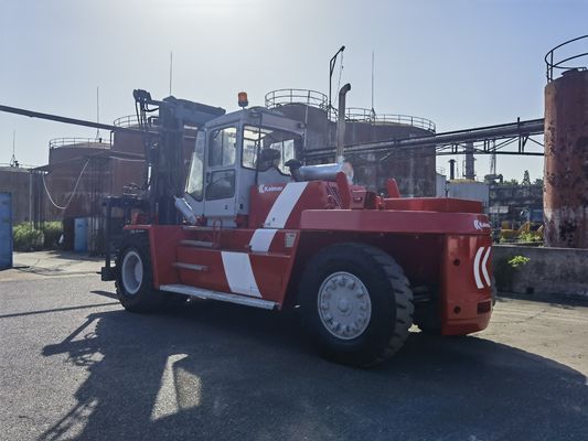 Duração do garfo rotineiro usado Kalmar 25 Ton Container Reach Stacker com posicionador de garfo