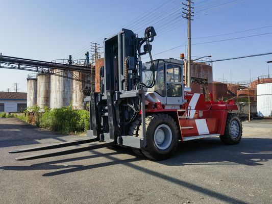 Duração do garfo rotineiro usado Kalmar 25 Ton Container Reach Stacker com posicionador de garfo
