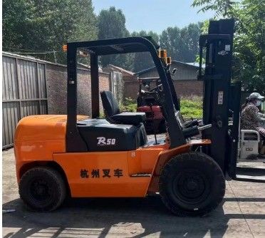 Hangcha R100 R30 empilhadeira a diesel 5000 kg para operações de armazém em lojas de vestuário