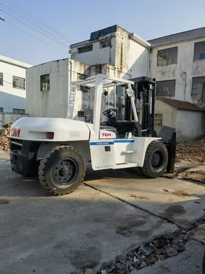 Japão TCM FD100 Usado Carregadeira Diesel de 10 toneladas Container de Armazém Carregador de Paletas