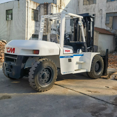 Japão TCM FD100 Usado Carregadeira Diesel de 10 toneladas Container de Armazém Carregador de Paletas